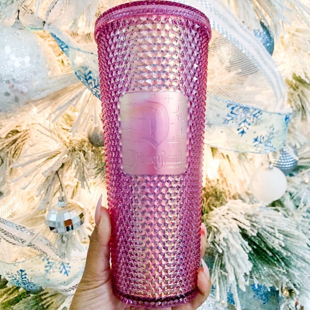NWT Starbucks x Disney Resort Pink Iridescent Studded Venti Tumbler